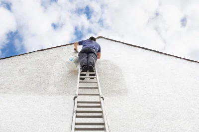 Peinture extérieure au Héron — façades et ravalement